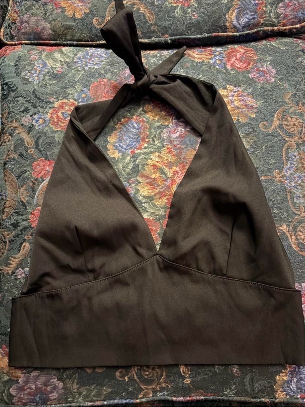 Black halter top